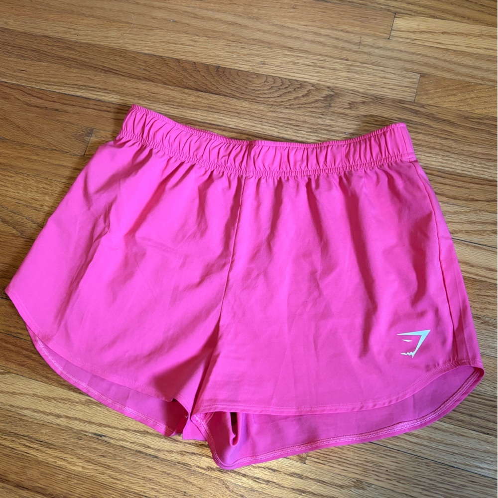 GYMSHARK Bright Pink Athletic Shorts